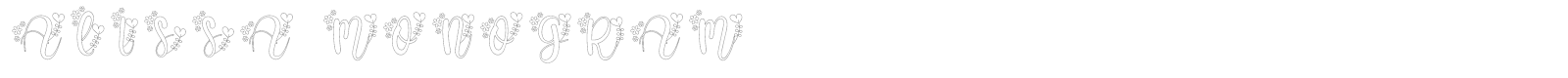 Alissa Monogram font preview